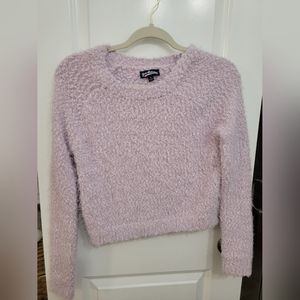 Small Fluffy Light Purple Sweater